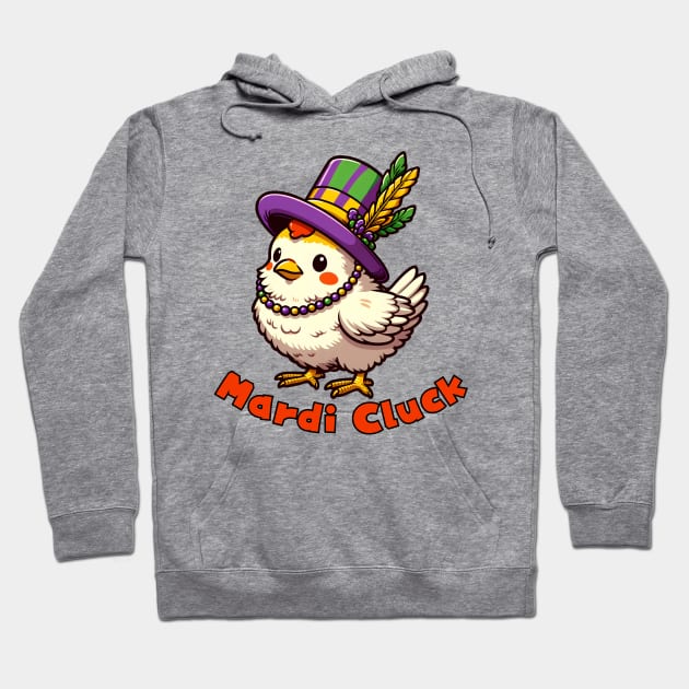 Mardi Gras Chicken Hoodie by Japanese Fever